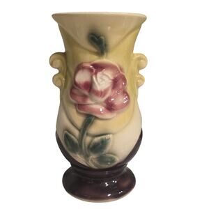 Vintage Ceramic Vase Rose 856 USA 12"